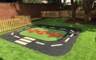 bike and play area at watford nursery