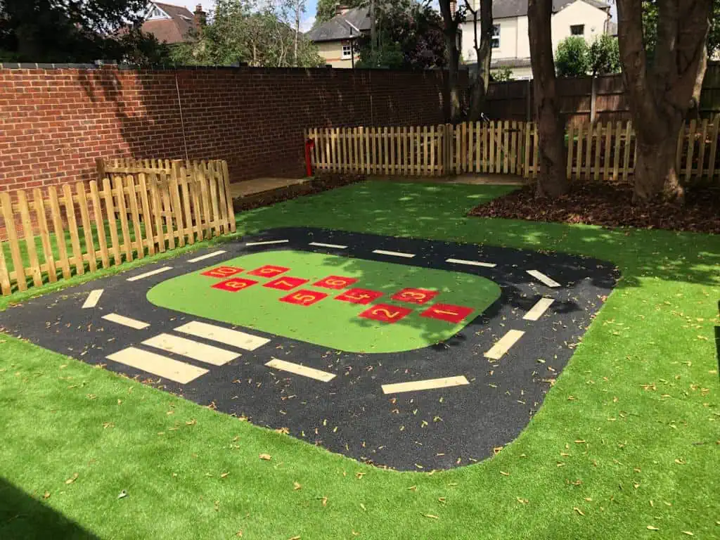 bike and play area at watford nursery