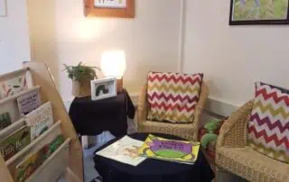 reading area at monkey puzzle watford